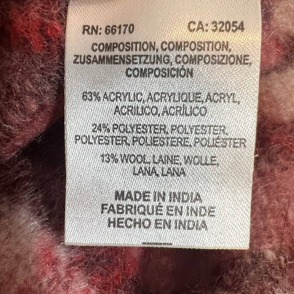 Anthropologie ANDERSEN & LAUTH Plaid Poncho Wool Blend Size ALL Fringe Winter - Picture 5 of 6
